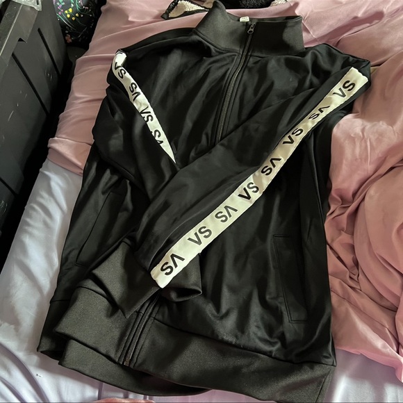 VS BOYFRIEND TRACK PANT FULL ZIP JACKET SZ M - Picture 5 of 14